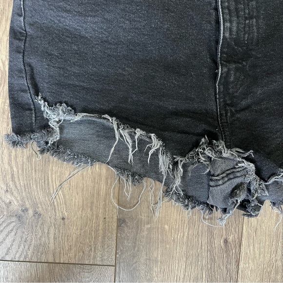 Zara Jean Shorts Black Size 8 - Picture 3 of 6